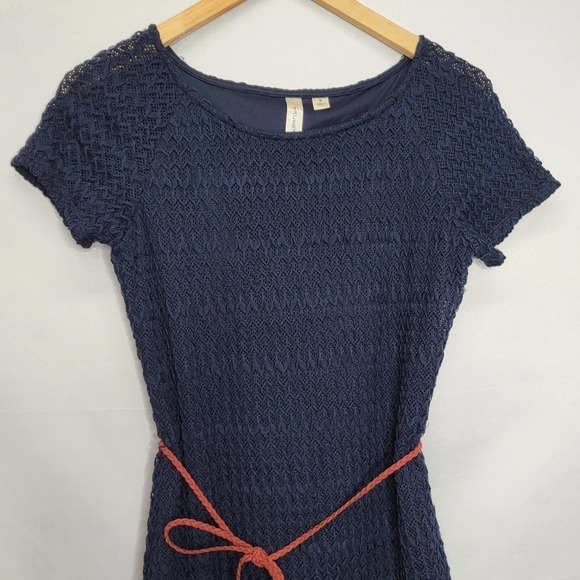 TACERA Cable Knit Short Sleeve Fit & Flare Double Lined Knee Length - Picture 6 of 16